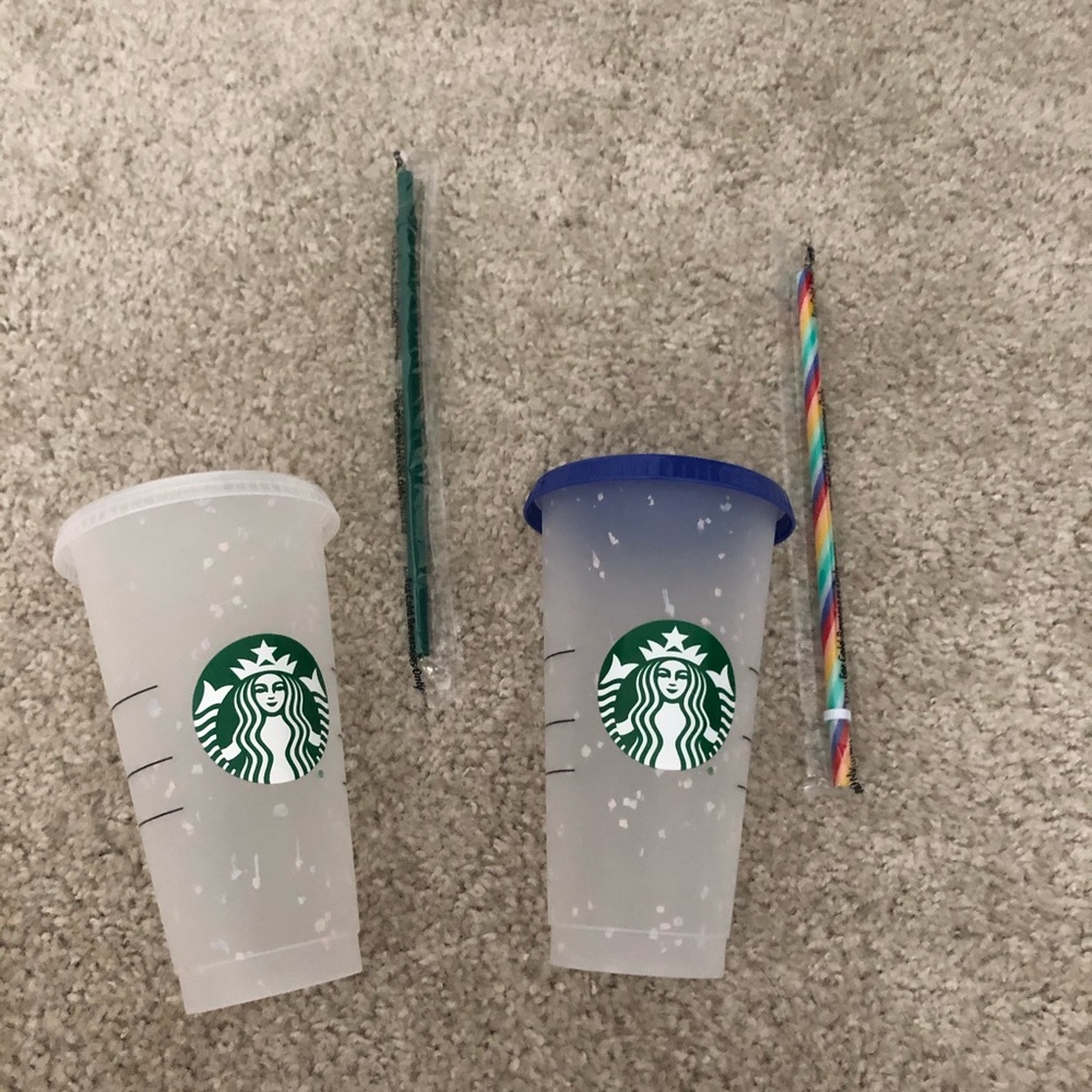 Rare Color Changing Starbucks Cups Set of 2